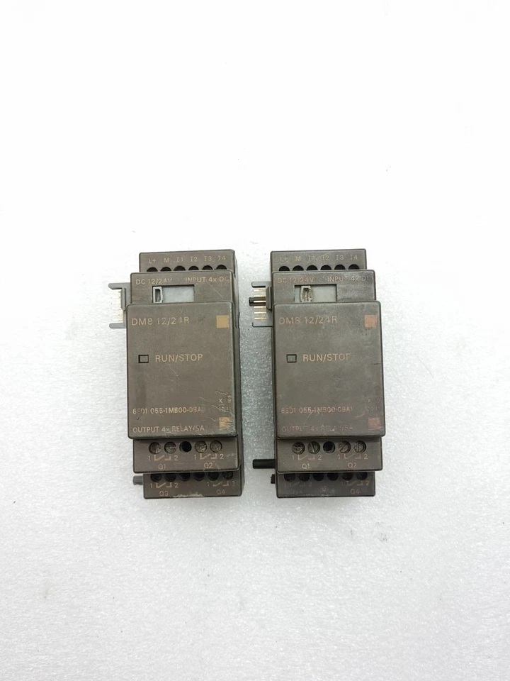 Lot of 2 Pcs Siemens 6ED1055-1MB00-0BA1 DM8 12/24R Expansion Module (Tested)